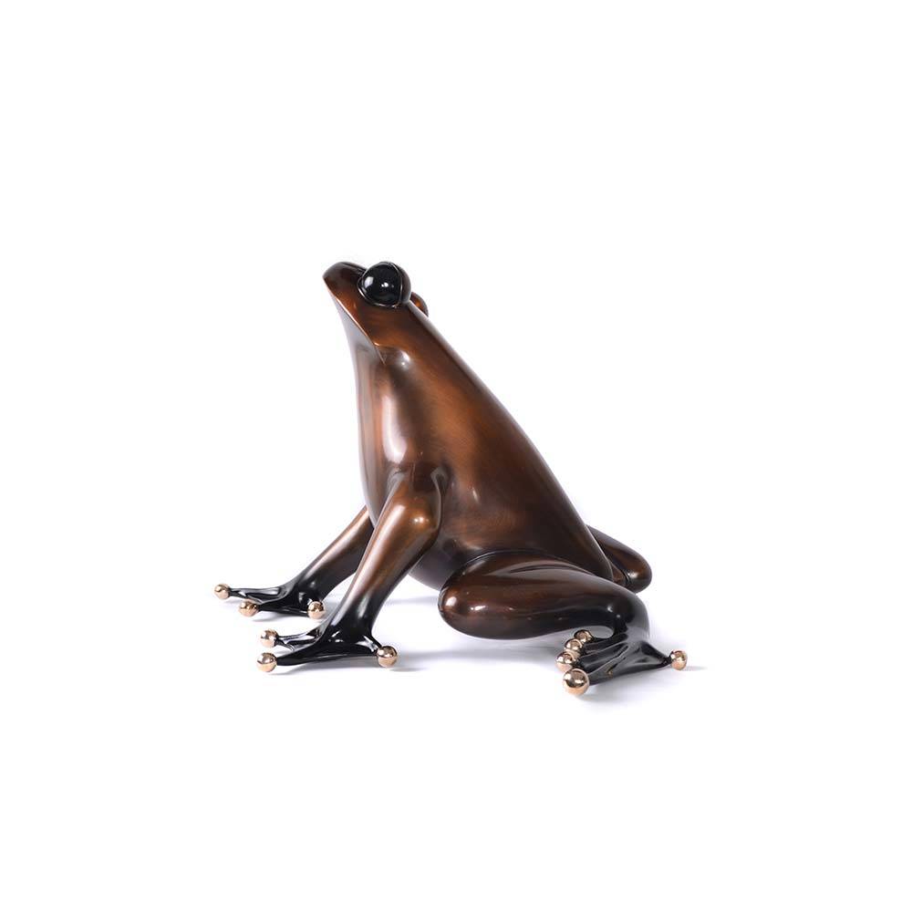 Ferguson Outdoor Patina Waxed Bronze Frog