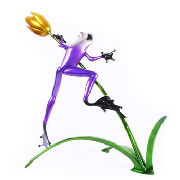 Belle Fleur Bronze Frog