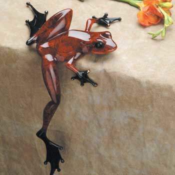 Hung Over Bronze Frog