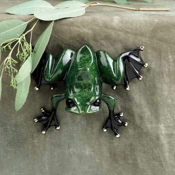 Little Wally Bronze Frog