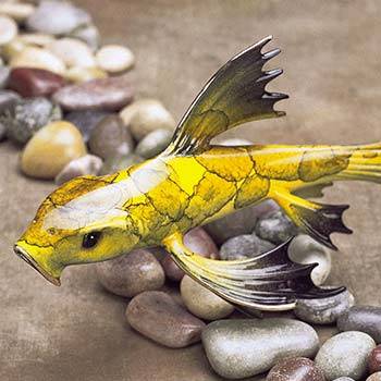 Mellow Yellow Bronze Koi