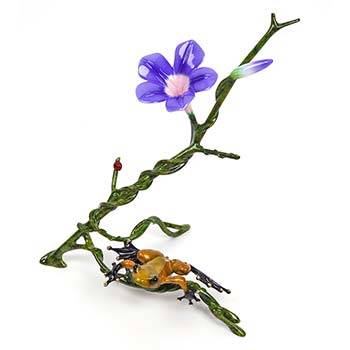 Morning Glory Bronze Frog