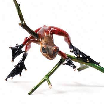 Out on a Limb Bronze Frog