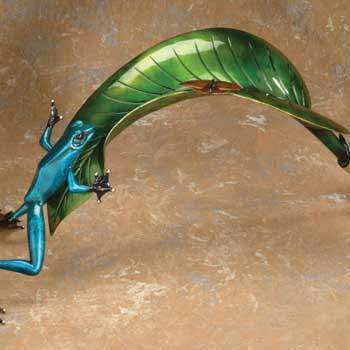 Over the Top Bronze Frog