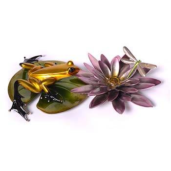 Water Lotus Bronze Frog