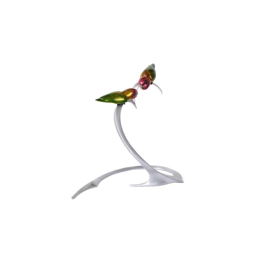 Love Birds Bronze Bird