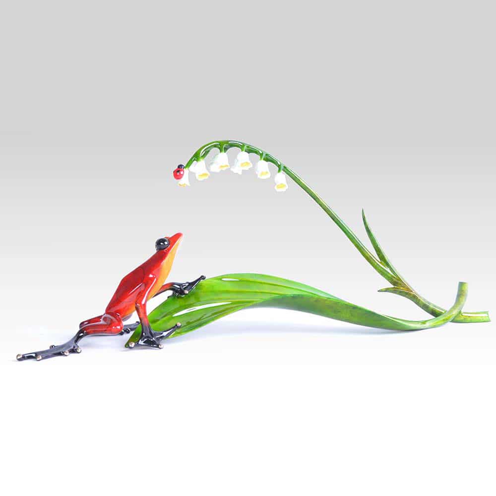 Lily of the Valley Bronze Frog