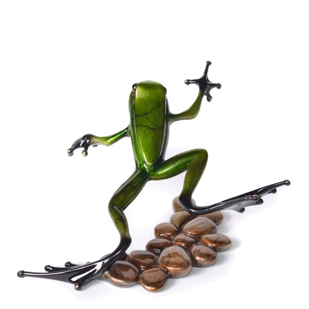 Stepping Stone Bronze Frog