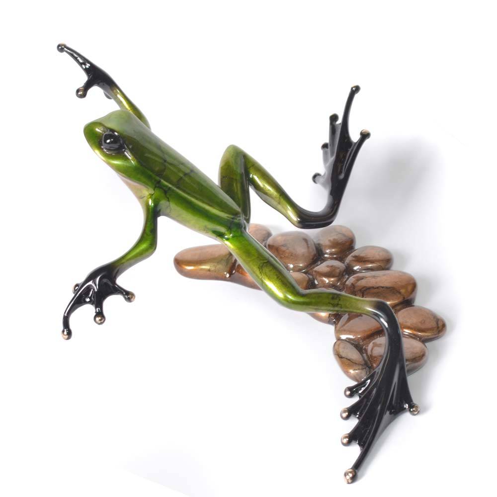 Stepping Stone Bronze Frog