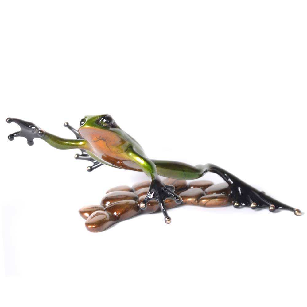 Stepping Stone Bronze Frog