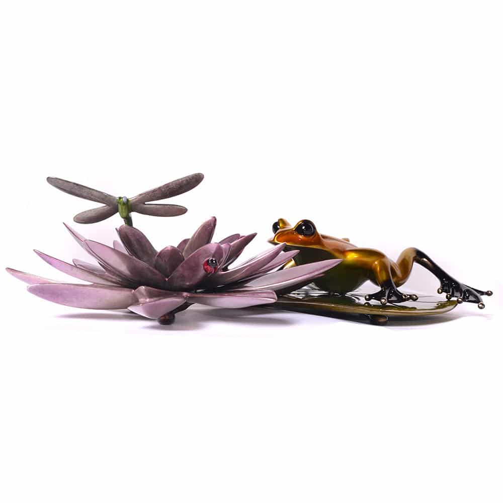 Water Lotus Bronze Frog