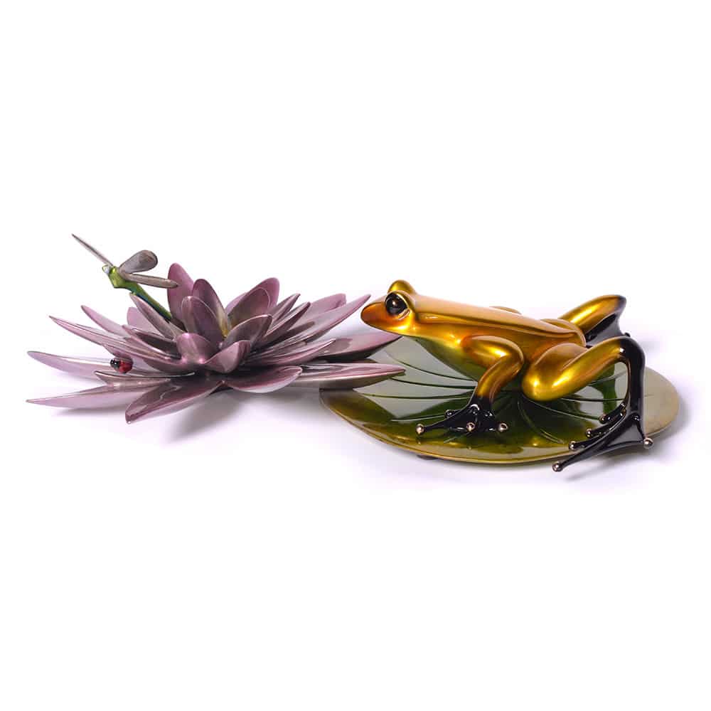 Water Lotus Bronze Frog
